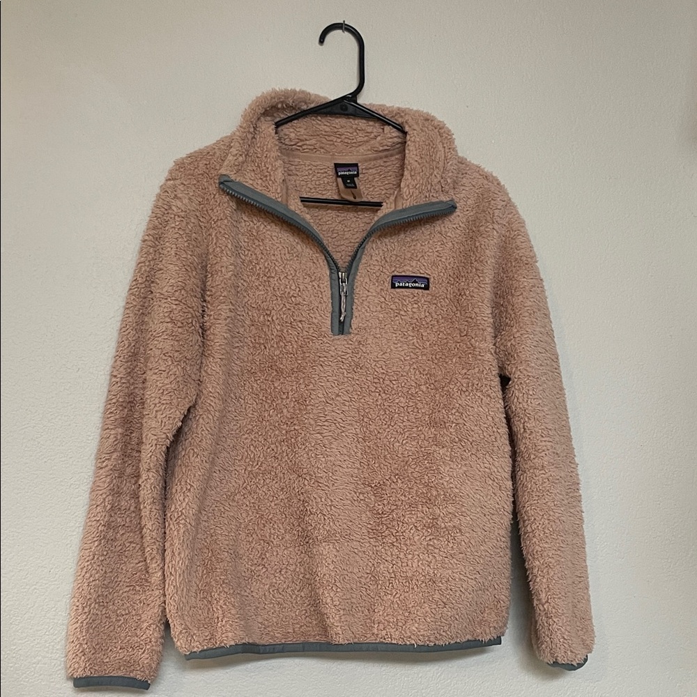 Patagonia Beige Fleece Quarter-Zip